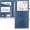 Blue, variant on Padfolio 3 Ring Binder Organizer Business Portfolio Folder for Women, A4/ Letter Size PU Leather Portfolio Padfolio for Interview Conference Presentation,