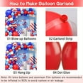 thumbnail image 5 of 146PCS Independence Day Balloon Arch Set Blue, White, and Red Balloon Decoration for American Independence Day Patriotic Holiday (MULTI,Other), 5 of 6
