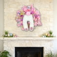 thumbnail image 4 of ZHMRFG Easter Wreath 15.75In,Artificial Flower Bunny Festive Candlestick Wreath Macaron Colors Simulated Texture Decor for Indoor Outdoor Lintels Walls Fireplaces Easter Party Spring Daily Home Decor, 4 of 6