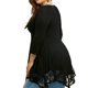 thumbnail image 5 of Guardurnaity Vestido corto de encaje Color sólido Transpirable Bordado Niñas Swing Sundress Fiesta Traje Oficina Señora Ropa de verano Vestidos Negro 3XL, 5 of 6