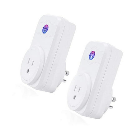 2 Pack WiFi Wireless Smart Plugs, Compatible with Alexa and Google Assistant, App Controlled Appliances from Anywhere by Smartphone - NO Hub