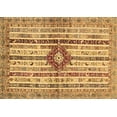 thumbnail image 1 of Ahgly Company Indoor Rectangle Abstract Brown Modern Area Rugs, 2' x 3', 1 of 4