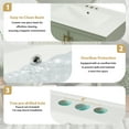 thumbnail image 5 of DTTRA 30 in Green Bathroom Vanity with Ceramic Sink, 2 Doors, 2 Storage Boxes, Soft Close & Open Shelf for Small Bathrooms, 5 of 9