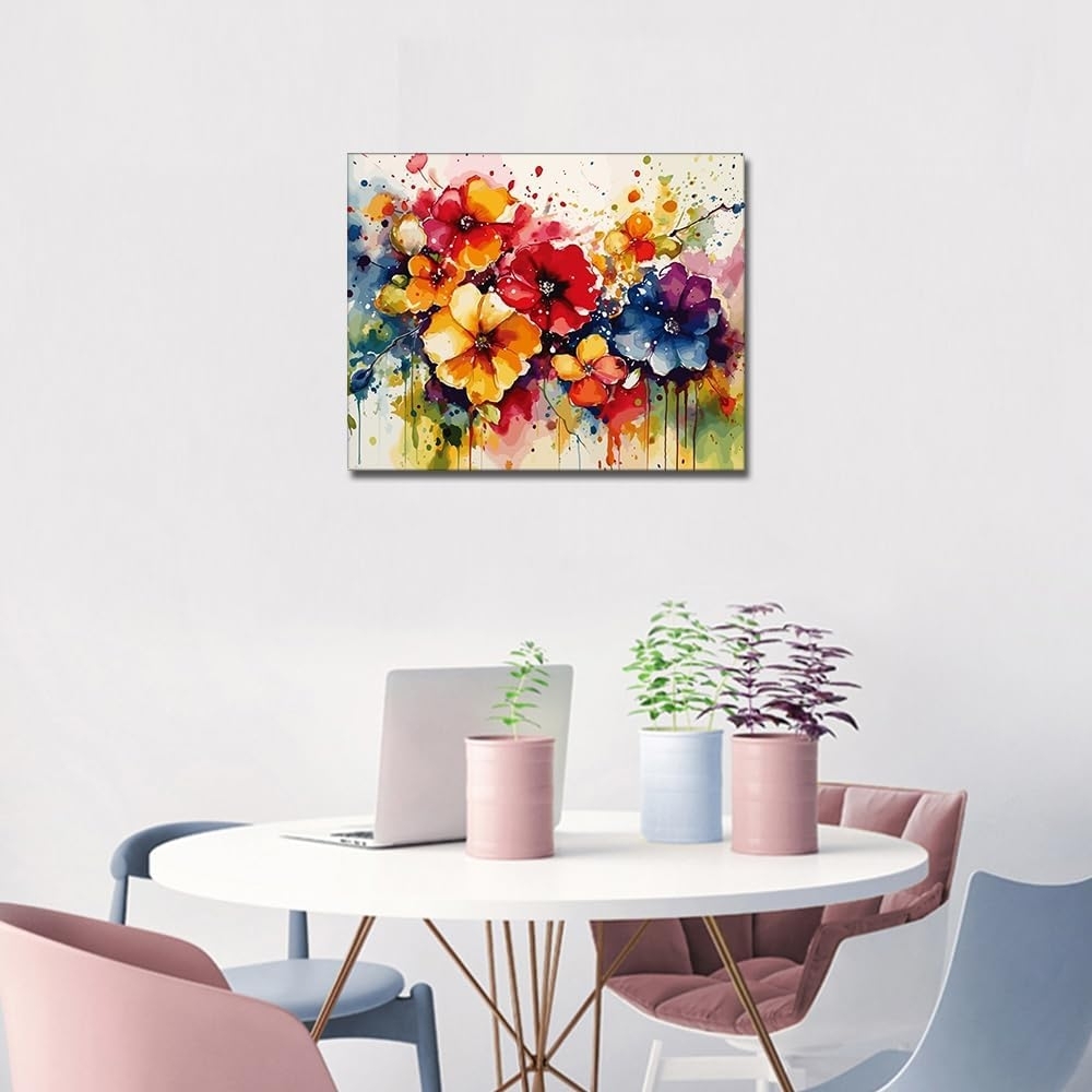 Kit Pittura Per Adulti TISHIRON – Colibrì Su Tela 40x50 Cm – Fai Da Te Senza Cornice