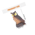 thumbnail image 2 of HEALEEP 1Pack Creative Bird Decor Realistic Owl Resin Statue for Garden and Home Design, 2 of 5