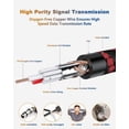 thumbnail image 2 of Cable de micrófono XLR GLANICS corto de 30 cm, macho a hembra, paquete de 2, 2 of 7