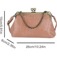 thumbnail image 6 of SPEKSEE Women PU Leather Kiss Lock Shoulder Bag Shoulder Crossbody Bag Texture Crossbody Bag for Work Shopping Travel Daily Use, 6 of 18