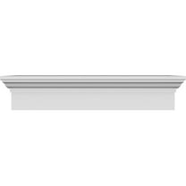 Ekena Millwork 108" Bottom Width x 111.50" Top Width x 6"H x 1"P Traditional Crosshead