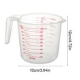 thumbnail image 6 of 1000ML Plastic Measuring Cup with Handle Spout Scale BPA Free Cooking Baking Liquid Flour Powder Measurement Cup Kitchen Gadgets, 6 of 8
