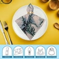thumbnail image 6 of WERPE Snowy Landscape Trees Sky Dinner Napkin for Dining Table Kitchen Daily Party Housewarming Farmhouse Decor 4 PCS, 6 of 7