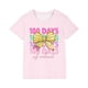 thumbnail image 2 of Fiudx Camiseta para Niño, Linda Camiseta con Mangas Abullonadas, Estampado "100 Días de Colegio", Tela Suave y Transpirable, Estilo Informal de Verano, Ideal para Ir de Fiesta o de Viaje, Elegante Di, 2 of 6
