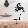 thumbnail image 3 of Black PVC Wall Sticker Motor Racing Art Decal Home Room Decor Removable, Lively Pattern and Durable, 3 of 7