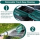 thumbnail image 2 of 6 compartments green metal chicken nesting box con roll-up design lid-perfect para chicken egg laying in coop, 2 of 5