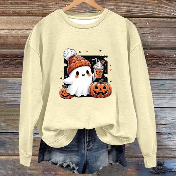 Sweatshirt for Women Halloween Bow Shirt Cute Pullover Tops