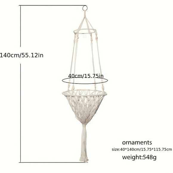 Hanging Cat Swing Bed, Woven Rope Cat Hammock Basket, Comfortable Pet Cradle