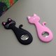 thumbnail image 2 of 2-pack söta kattflasköppnare (svart, rosa) magnetisk kattformad PVC-plast/metallflasköppnare, 2 of 5
