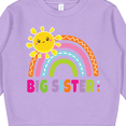thumbnail image 3 of Inktastic Family Big Sister with Rainbow Toddler Sweatshirt, 3 of 4