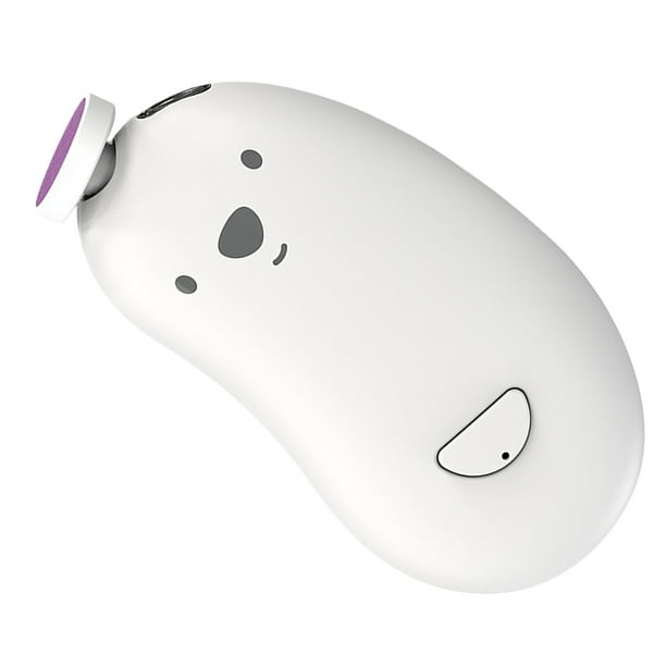 Cortauñas Para Bebés, Amoladora De Uñas Eléctrica Para Bebés, Carga USB Segura Con 6 Cabezales De Molienda, Lima De Uñas Para Bebés Para El Cuidado De Las Uñas Del Bebé En El Hogar(blanco)