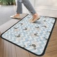 thumbnail image 4 of Pug and Footprints Door Rugs,Washable Non Slip Door Mats Indoor,Decorative Door Mats,Entry Mat Indoor for Entrance,Bedroom,Kitchen,Bathroom,30"x17", 4 of 6