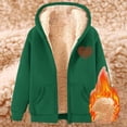 thumbnail image 4 of Veste à Capuche Zippée Chaude pour Femmes pour un Usage Quotidien Décontracté en Automne et Hiver, 4 of 4