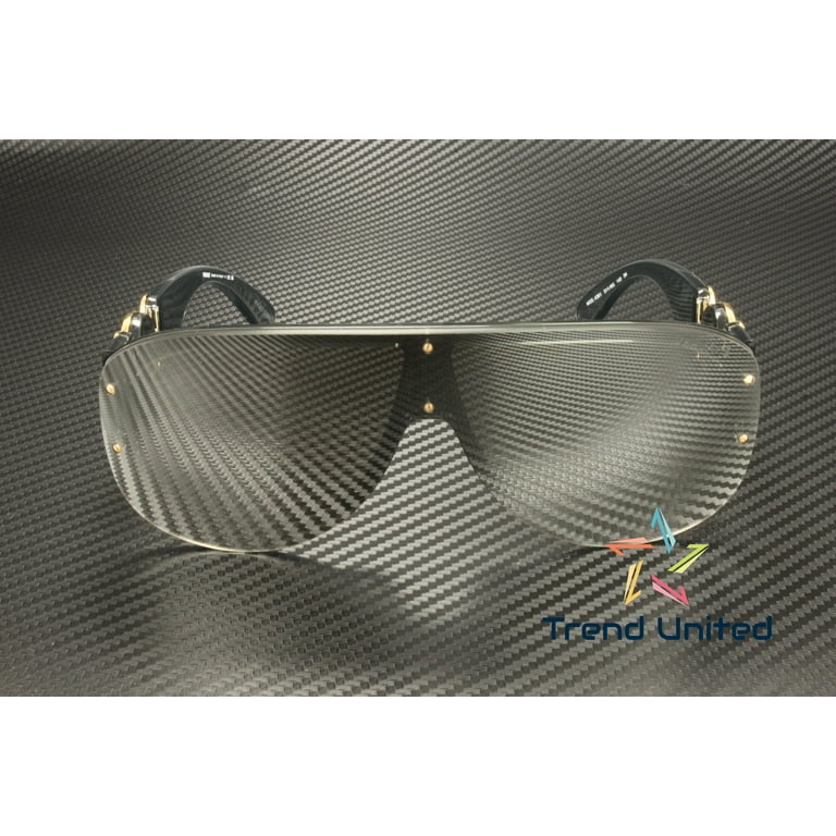 Versace Unisex Shield Sunglasses, VE 4391 311/6G, Transparent Grey