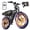 Yellow+Lock, variant on TST Electric Bike for Adults, 750W Motor 20"x4" Fat Tire E Bicycle, E Mountain Bike, 48V/15Ah Battery UL2849, Dual Suspension, 7 Speeds