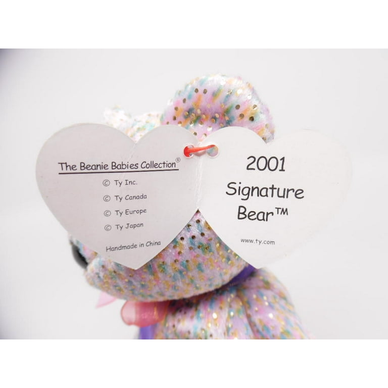 Beanie baby 2001 signature bear deals