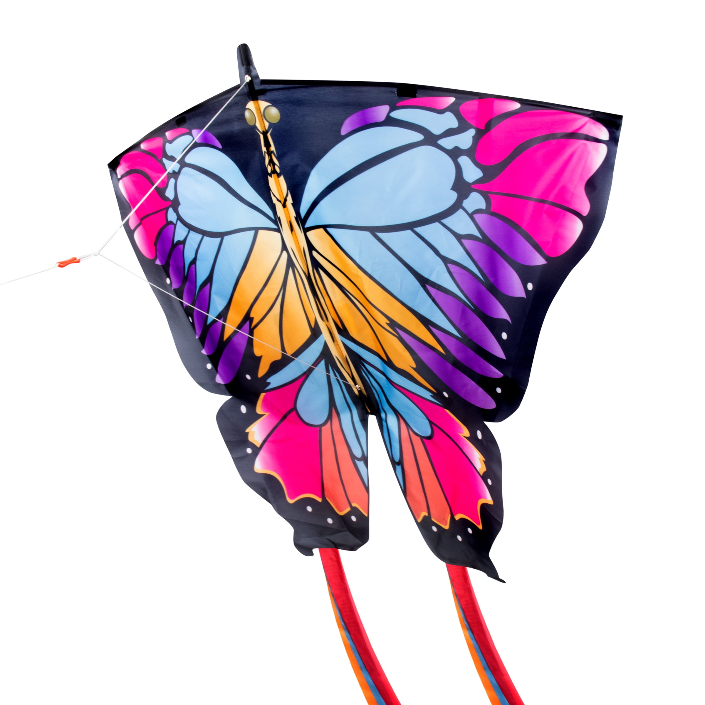 EOLO KITES Ready2Fly 38 in 3D POP UP Blue Butterfly Kite with Sport Bag! Ages 5+