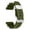 G, variant on 22mm Suitable for Precision SKX007 Turtle Metal Ring Rubber Strap Watch Strap with Raised Silicone Steel Ring Strap