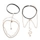 thumbnail image 1 of 2 Uds Pierna Cadena Boho Moda Colgantes Arnés Cuerpo Joyería Bikini Verano Jinwen Cadena de muslo, 1 of 8