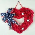 thumbnail image 4 of CXALSSY 4th of July Decor, Patriotic Decorations, Decor for Fourth of July, Independence Day, Independence Day Wreath foe Front Door or Home Wall, 4 of 7