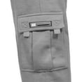 thumbnail image 5 of J. METHOD Mens Comfy Elastic Drawstring Fleece Cargo Sweat Pants M-5XL, 5 of 6