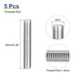 thumbnail image 2 of Uxcell 5Pack M10 x 60mm Fully Threaded Rod Right Hand Threads,1.5 Thread Pitch, 2 of 6