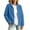 Blue-RongHuan's coats for winter, variant on Fleece Jackets for Women Casual Zip up Track Jacket Stand Collar Long Sleeve Coat Athletic Running Outerwear