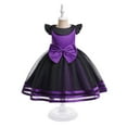 thumbnail image 5 of IUYRTFE Children Girls Formal Party Dress Princess Gown for Special Occasion Birthday Celebration Pageant Clothes Flower Girl Cute Dresses(Purple#3,6 Years), 5 of 9