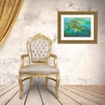 thumbnail image 3 of Hunziker, Steve 14x11 Gold Ornate Wood Framed with Double Matting Museum Art Print Titled - Seaweed Swimmer I, 3 of 4