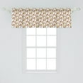 thumbnail image 2 of Ambesonne Exotic Window Valance, Vintage Fall Flowers, 54" X 18", Red Yellow White, 2 of 3