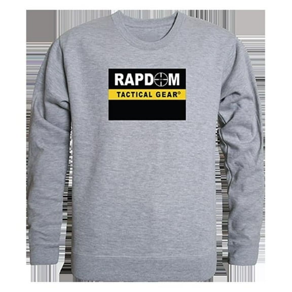 Rapdom Graphic Crew Neck Sweatshirt, Heather Grey - 2X