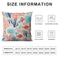 thumbnail image 5 of COMIO  Ocean Seagrass Coral Fish Throw Pillow Covers Soft Square Cushion Pillowcase for Sofa Couch Home Decor, 5 of 5