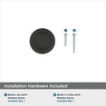 thumbnail image 4 of Amerock Ville 1-1/8 inch (29mm) Diameter Matte Black Cabinet Knob, 10 Pack, 4 of 4