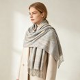 thumbnail image 4 of LUVDA Women's Woven Paisley Shawl Wrap Tassel Cozy for Fall Winter, 4 of 5