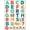 Teal, Pattern 3, variant on ODIKA 5'x7' Machine Washable Non-Slip Area Rug, Whimsical ABC Maze Design Featuring Interlocking Paths and Letter Icons High Traffic Rug, Yellow, 690235