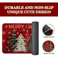 thumbnail image 4 of Merry Christmas Tree Door Mat 30 X 17 Inch Christmas Doormat Indoor Outdoor Entrance Floor Rug Non Slip Winter Christmas Decor Rubber Welcome Mats, 4 of 6