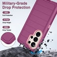 thumbnail image 4 of Petocase for Samsung Galaxy S26 Ultra 5G,Shockproof Rugged Protection Heavy Duty Dust/Drop Proof 3-Layer Phone Case for Galaxy S26 Ultra,Purple Pink, 4 of 6