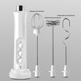 thumbnail image 1 of Handheld Rechargeable, Drink Mixer Electric Whisk for Coffee, Detachable With 3 Stainless Whisks, Hand Mixer for Lattes, Cappuccino, Matcha, Egg, （ White）, 1 of 5