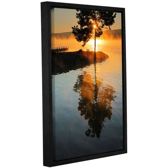 ArtWall Steve Ainsworth "Mists on Fire" Gallery-Wrapped Floater-Framed Canvas