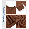thumbnail image 5 of GENTS BLISS Crew Neck Men Sweatshirts Fleece Long Sleeve Shirts for Men Casual Pullover Sweatshirts for Men, 5 of 9