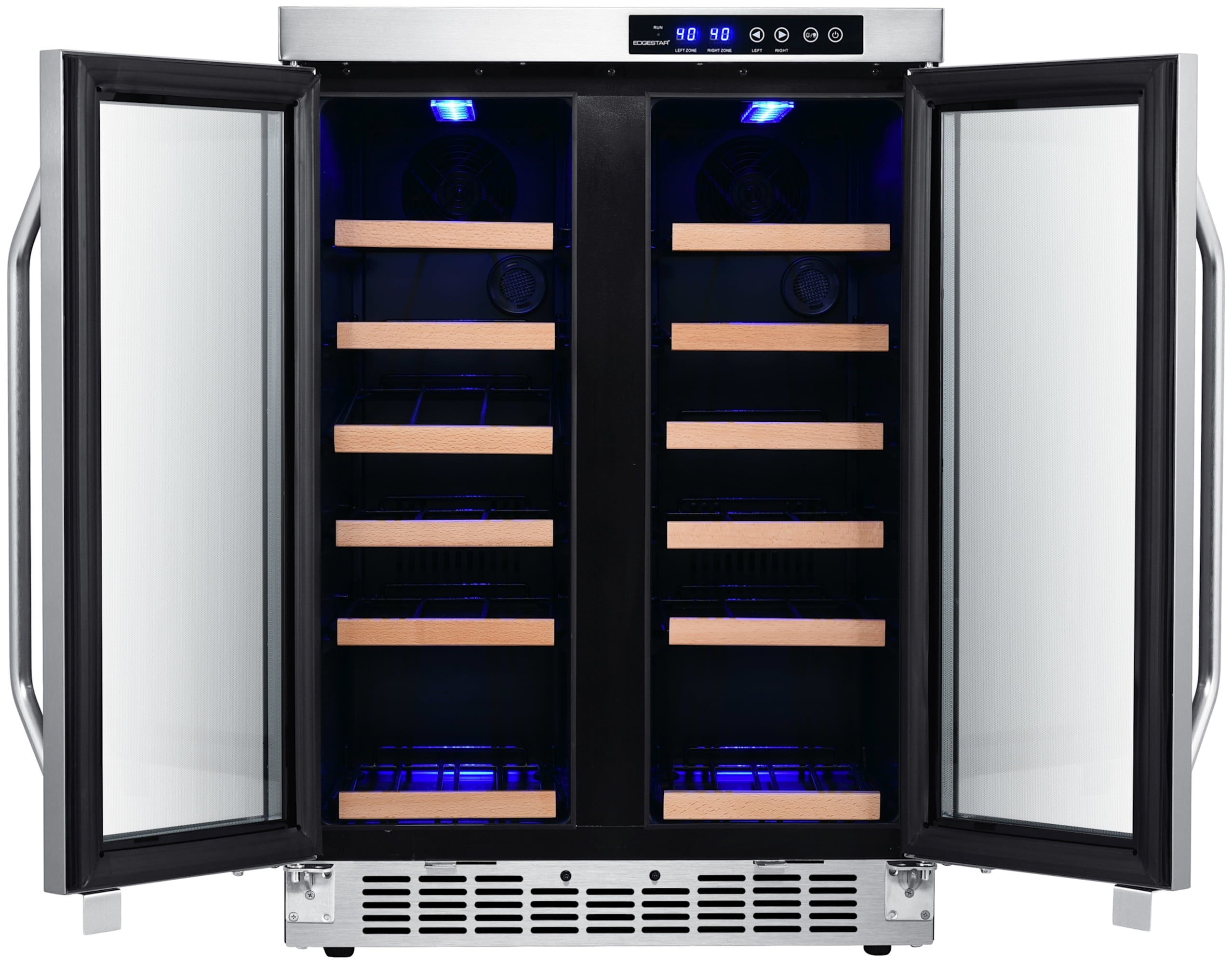Edgestar Cwr362fd 24" Wide 36 Bottle Built-In Wine Cooler - Stainless Steel