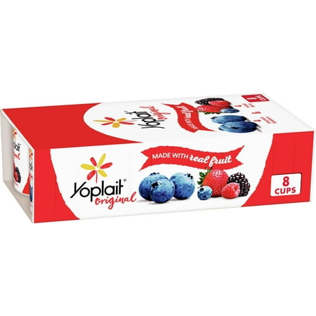 Yoplait Original Low Fat Mountain Blueberry & Mixed Berry Yogurt Cups