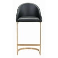 thumbnail image 3 of ZUO Scott Counter Chair Black & Gold, 3 of 9